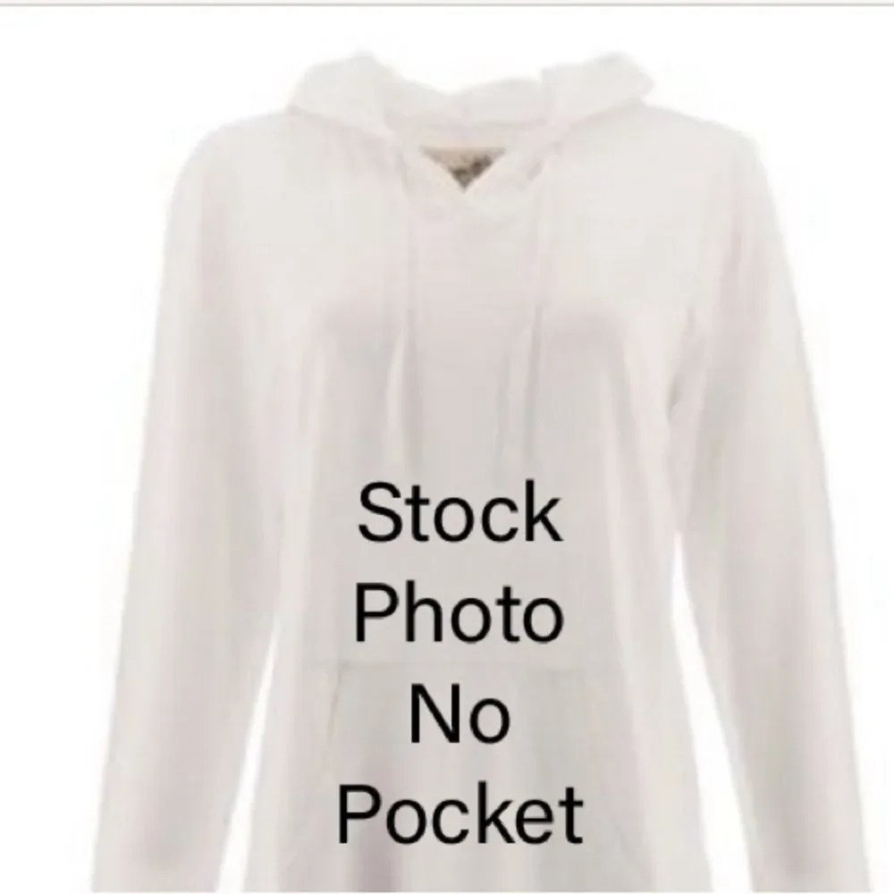 EUC Aventura off white hooded long sleeve tee Organic Cotton